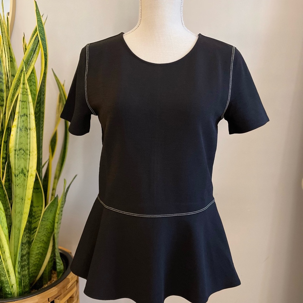 Ann Taylor Peplum Top S